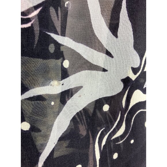 RARE Georgina von Etzdorf Silk Chiffon Abstract Florla 2 Way Skirt or Cape Scarf - Picture 6 of 8